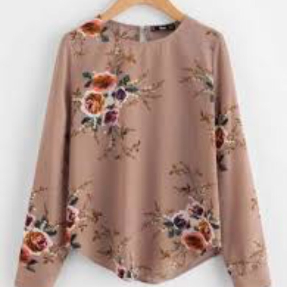 Shein Flower Blouse - Picture 6 of 8